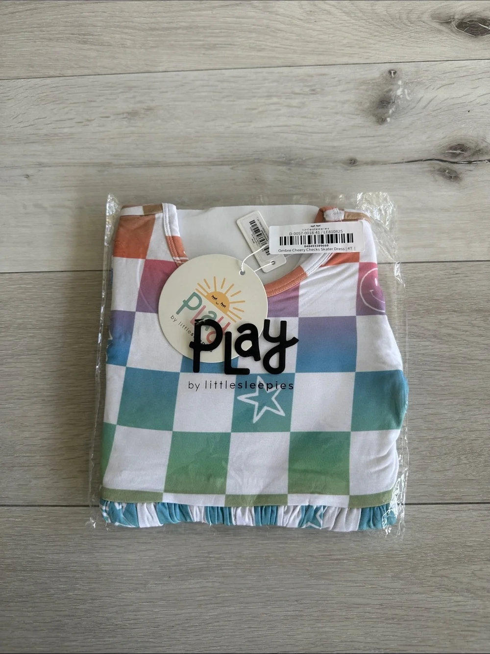 Little Sleepies Ombre Cheery Checks Skater Dress Multi 4T NWT IN PACKAGE